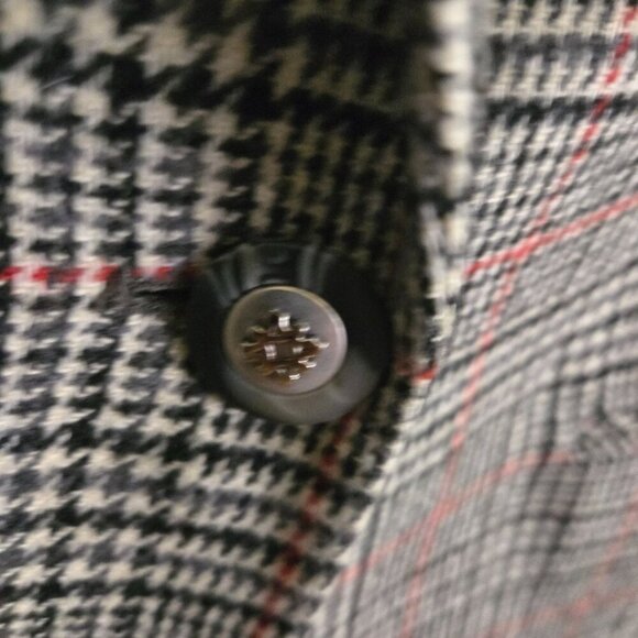 Requirements Vintage Wool Blend Classic Plaid Blazer Size 10 - Picture 4 of 6